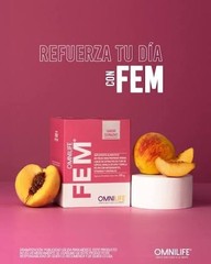 OML Fem | Omnilife | Sabor Durazno | Box w/30 sachets Peach Flavor