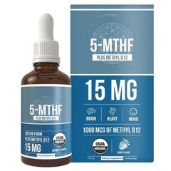 L-Methyl Folate 5-MTHF Liquid Drops B12 Operative with Folate Vitamin 30mL, Oral
