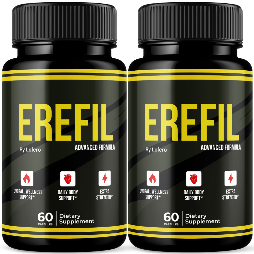 (2 Pack) Erefil Capsules Men’s Vitality Supplement Energy Stamina Pills (120 ct)