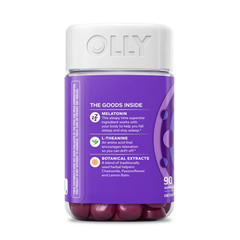 OLLY Sleep Gummies for Adults, 3 mg Melatonin, Restful Sleep Support, 90 Count