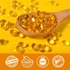 Vitamin K2(200mcg) + Vitamin D3(5000 IU) 120 Softgels Immune,Bone & Heart Health