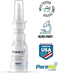 NAD+ Nasal Spray – 30mg per Spray, 30ml Total, 200 Sprays, USA Made (1 Bottle)