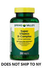 Spring Valley Super B-Complex 250 Tablets – Dietary Supplement, Free Shipping