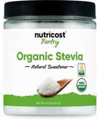 Nutricost Organic Stevia, Natural Sweetener 8 oz – GMO-Free, Gluten-Free