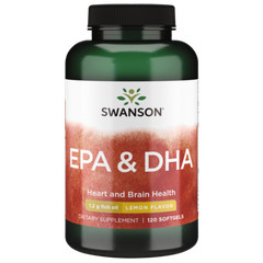 Swanson Epa and Dha – Lemon Flavor 120 Softgels