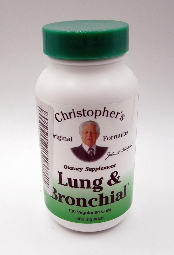 Dr. Christopher’s Lung & Bronchial 100 Vegetarian Caps – EXP. 2/2030