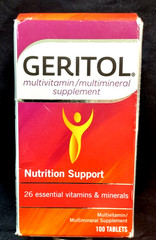 GERITOL NUTRITION SUPPORT MULTIVITAMIN MULTIMINERAL SUPPLEMENT 100 TABS JULY2027
