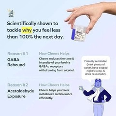 Cheers Restore | Supplement with DHM + L-Cysteine | Feel Better after Drinking.