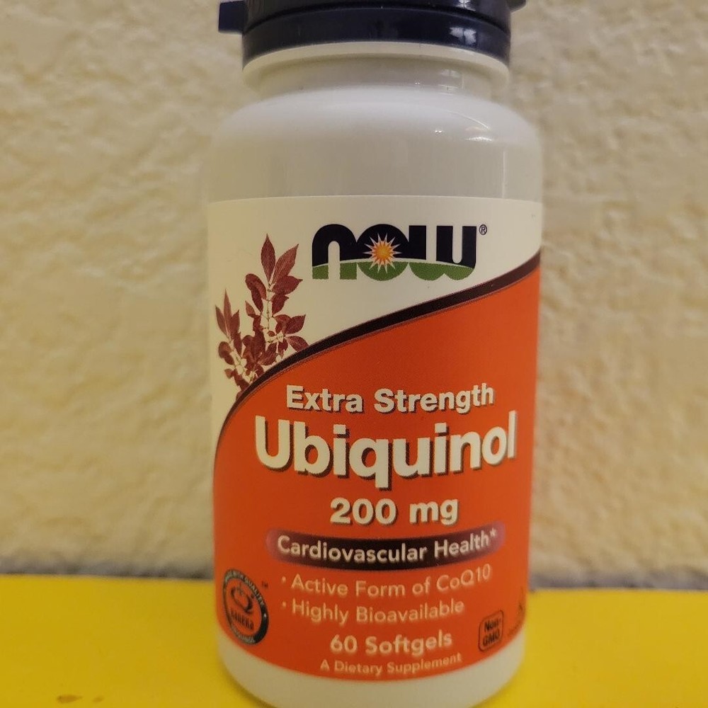 NOW FOODS Ubiquinol Extra Strength 200 mg 60 Softgels Cardiovascular Health