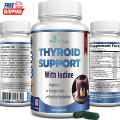Thyroid Support with Iodine – Metabolism Booster, Energy Booster, Increase Focus