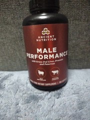 Ancient Nutrition Male Performance Grass-Fed Liver Prostate Pancreas 180 Capsule