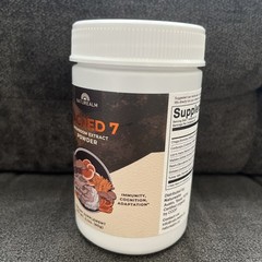 Sacred 7 Organic Mushroom Extract Powder USDA Lions Mane Cordyceps 60g EX 08/26
