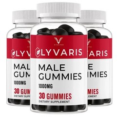 (3 Pack) Lyvaris Male ACV Gummy Male Health Support Formula Ly Varis 30 Gummies