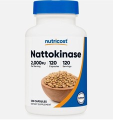 Nutricost Nattokinase 2,000FU, 120 Capsules – Gluten Free, Non-GMO, Vegetarian