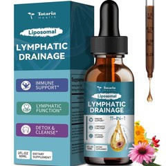 Liposomal Lymphatic Drainage Drops – 11 In 1 Organic 2 Fl Oz (Pack of 1)