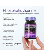 Phosphatidylserine Supplement 600MG – Natural Brain Food Supplement EXP 08/2026