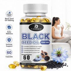 FIDERNIC Black Seed Oil 1000mg 60 Capsules Supplement