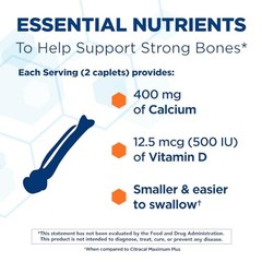 Citracal Petites Calcium Citrate Vitamin D3 Bone Health Support Supplement 375