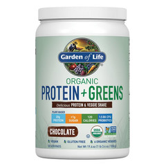 Garden of Life Organic Protein Greens Powder, CHOCOLATE, 19.4oz, 04/09/27