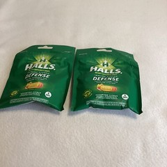 Halls Defense 14-Drop ea. CITRUS Vitamin C Support Immune System 2 bags
