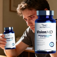 3X 1MD Vision Nutrition MD Eye Vitamin CARMIS Lutein Supplement 30ct