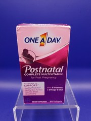 One A Day Postnatal Complete Multivitamin Post Pregnancy 60 softgels Exp 08/26