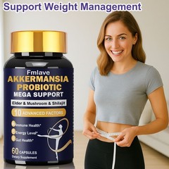 Akkermansia Muciniphila Probiotic Supplement Support Gut Health 60ct Exp 05/2027
