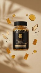 Bearvana Black Seed Oil Shilajit Sea Moss Ashwagandha Gummies 60 Ct Vegan