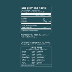 OXNUTRITION Marine Collagen Powder North Atlantic Wild Caught Hydrolyzed 18oz