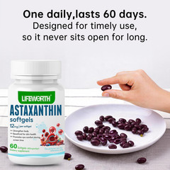 Astaxanthin Supplements Astaxanthin 12Mg – Triple Strength Astaxanthin Sourced f