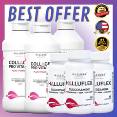 COLLAGEN & GLUCOSAMINE 360 Capsules – Complete Joint Pain Relief Treatment