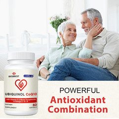 Ubiquinol Coq10-600Mg-Softgel, Active Coq10 Ubiquinol Supplement with Vitamin E