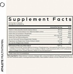 Codeage Athlete Multivitamin Platinum Sports Supplement with Vitamins & Minerals