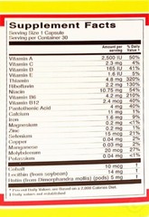 VITAL FUERTE H3 VITAMINS & MINERALS 30 CAPSULES/ DIETARY SUPPLEMENT