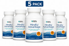 5 Pack Mindful Advantage Brain Supplement for Memory and Focus – 30 Caps Each