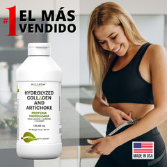 COLÁGENO HIDROLIZADO CON ALCACHOFA – Piel, Artritis, Arrugas y Vejez – 16 OZ