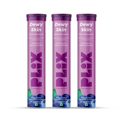 PLIX THE PLANT FIX Hyaluronic Acid 45 Effervescent Tabs Blueberry – Pack Of 3
