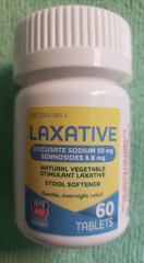 Rite Aid – Laxative Stool Softener 60 Tablets Gentle Overnight Relief 4/2027