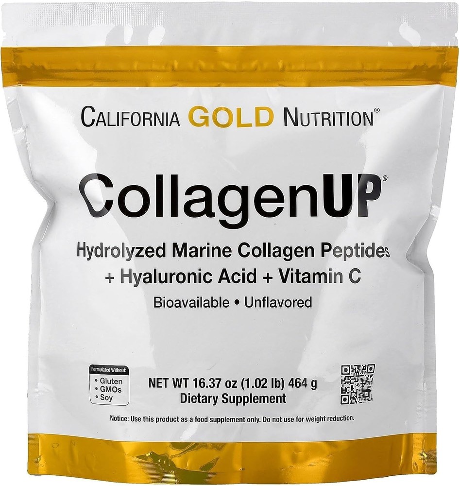 California Gold Nutrition, CollagenUP Hydrolyzed Marine Collagen Peptides 1.02Lb