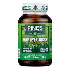 Pines International 100% Organic Barley Grass Powder – 3.5 oz
