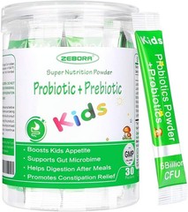ZEBORA Kids Probiotic & Prebiotics Powder Age 3+ Support Children’s Digestive…