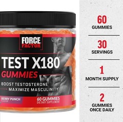 Delicious Berry Punch Testosterone Gummies – 60 Count for Men’s Vitality Support