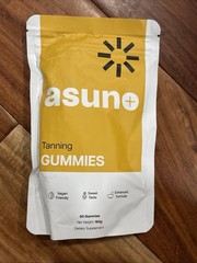 Asuno Tanning Gummies 60 Count Vitamin C Astaxanthin Beta-Carotene New Sealed