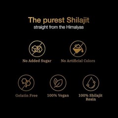 Premium Shilajit GOLD Gummies, Organic, Extremely Potent mg, 3000 Fulvic Acid P