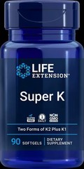 Super K with Advanced K2 Complex 90 gels, Heart health, arterial function