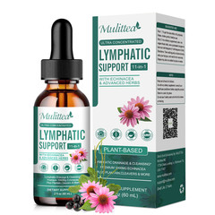 60ML Vegan 11-in-1 Lymphatic Drainage Supplements-Lymph System Support Non-GMO