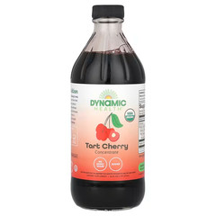 Dynamic Health Tart Cherry Liquid (Certified Organic) Glass Bottle 16 fl. oz