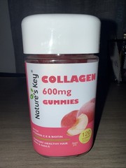 Nature’s Key Collagen Gummies with Vitamins C, E & Biotin,600mg Skin Elasticity