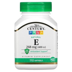 Natural Vitamin E, 268 mg (400 IU), 110 Softgels