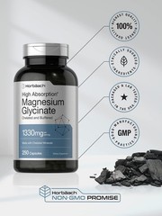 Horbaach Magnesium Glycinate 1330mg | 250 Capsules | Buffered with Chelated M…